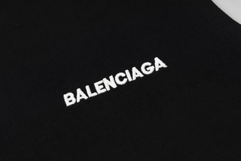 Майка Balenciaga With Brand Text Logo "Black" фото № 7