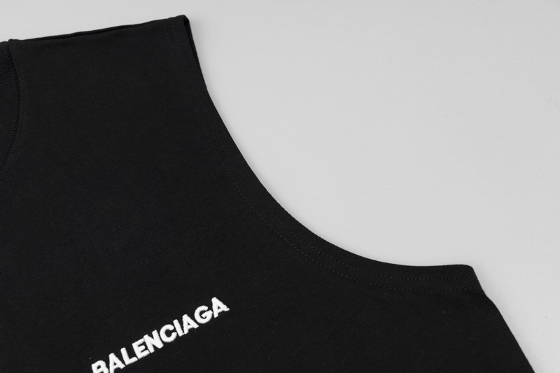 Майка Balenciaga With Brand Text Logo "Black" фото № 8