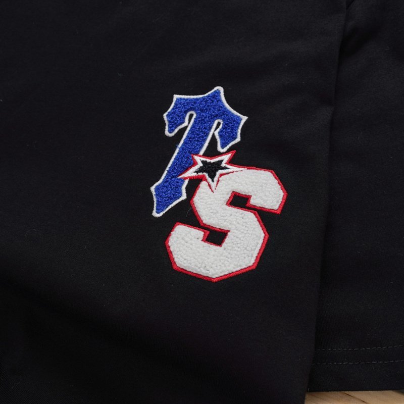 Футболка Trapstar Embroidered Wildcard Style "Black" фото № 4