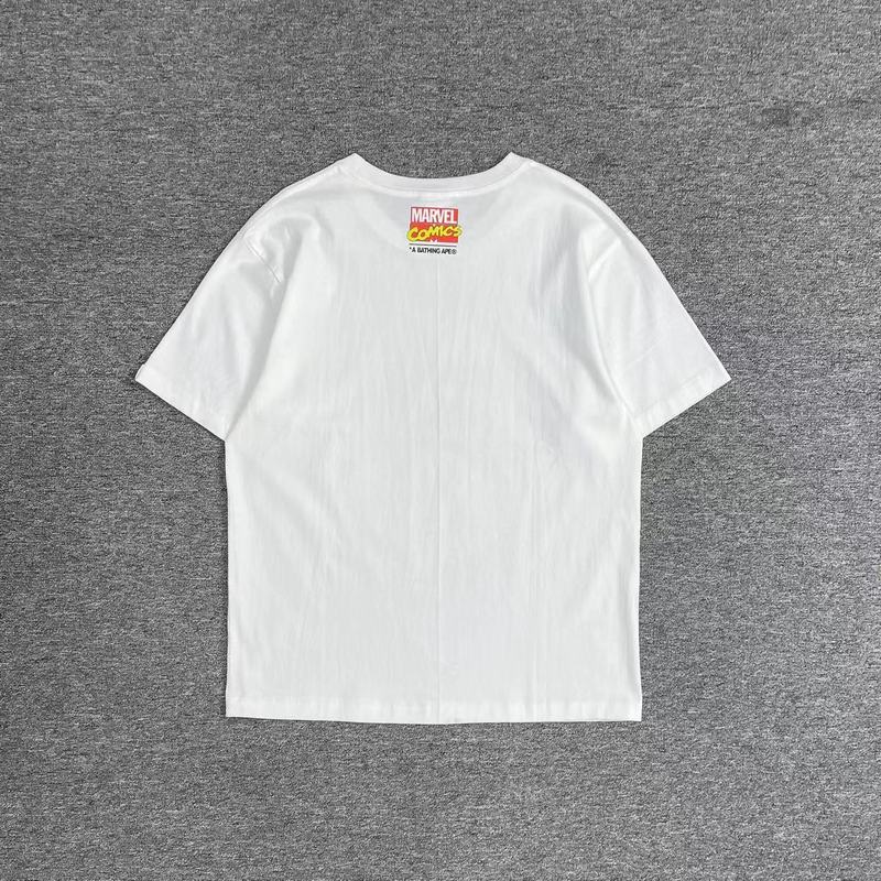 Футболка A Bathing Ape Marvel Comics "White" фото № 7