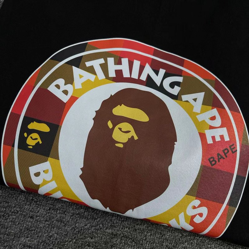 Футболка A Bathing Ape Busy Works - Text "Black" фото № 6