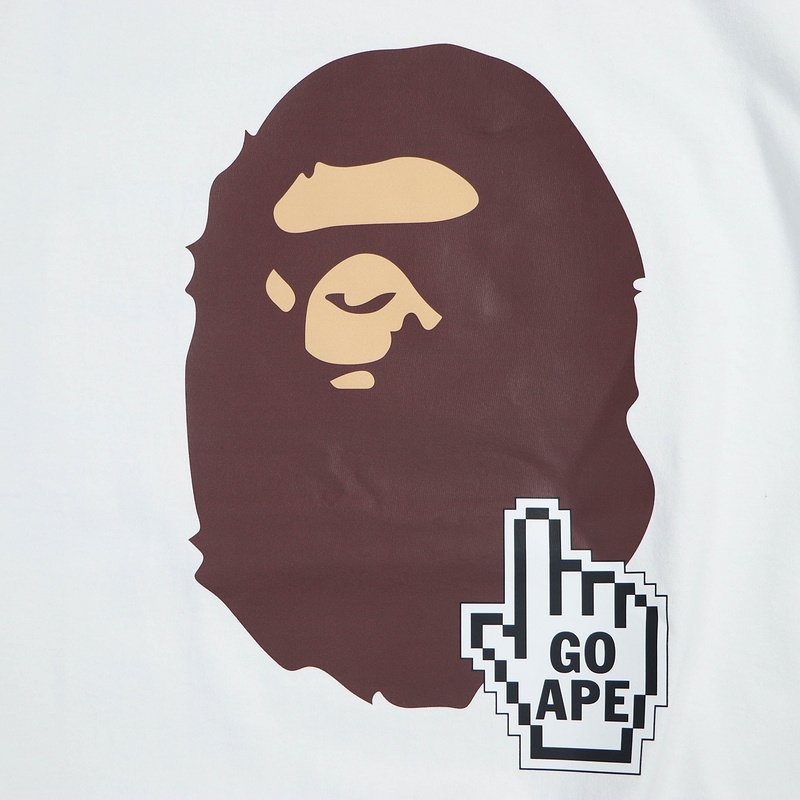 Футболка A Bathing Ape Go "White" фото № 4