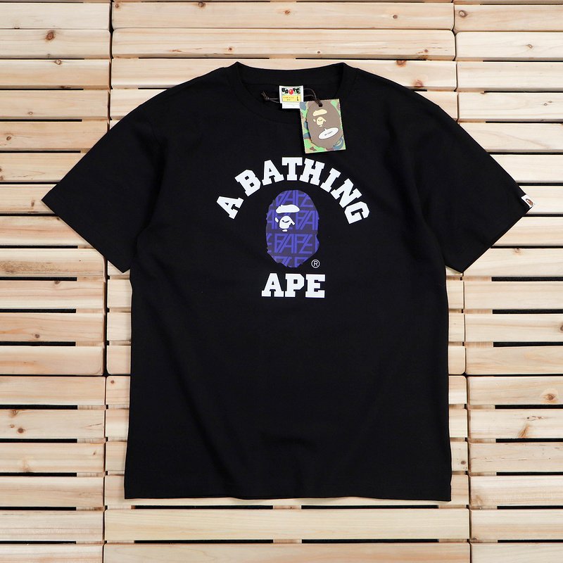 Футболка A Bathing Ape With Blue Elements "Black" фото № 2