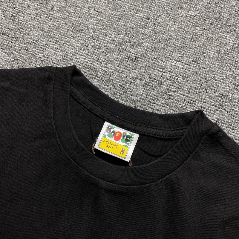 Футболка A Bathing Ape Monkey And Ghosts "Black" фото № 3