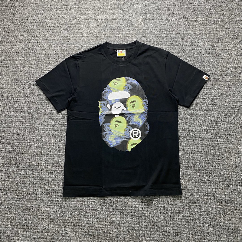 Футболка A Bathing Ape Monkey And Ghosts "Black" фото № 4