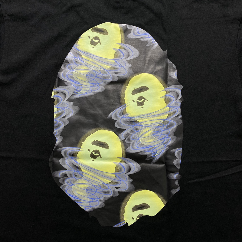Футболка A Bathing Ape Monkey And Ghosts "Black" фото № 6