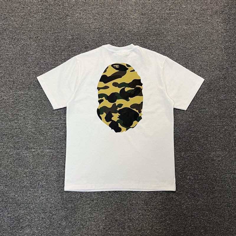 Футболка A Bathing Ape Standard Print-Logo "White/Yellow" фото № 2