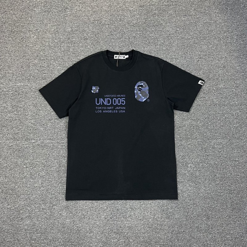 Футболка A Bathing Ape Undefeated Airlines 005 "Black" фото № 8