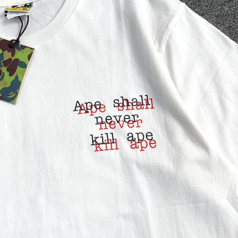 Футболка A Bathing Ape With Saying "White" фото № 3