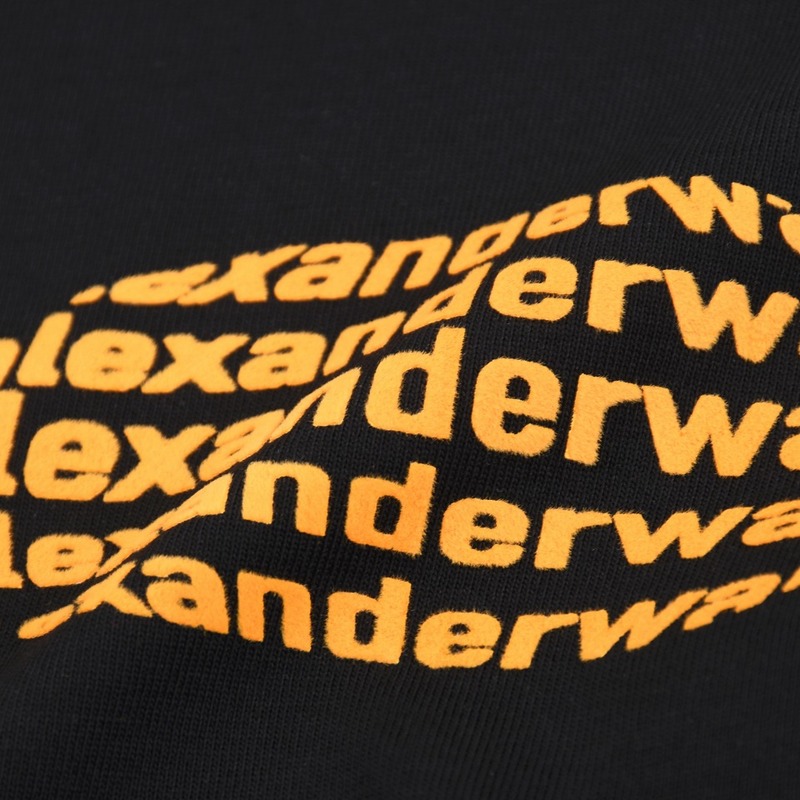 Футболка Alexander Wang Fisheye Style Lettering "Black" фото № 2