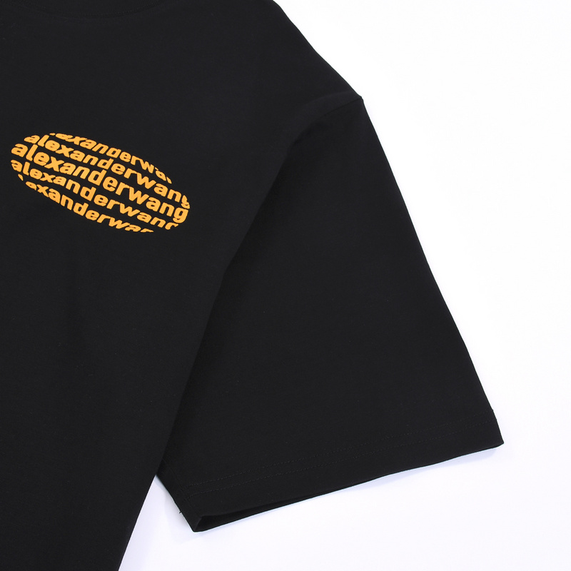 Футболка Alexander Wang Fisheye Style Lettering "Black" фото № 4