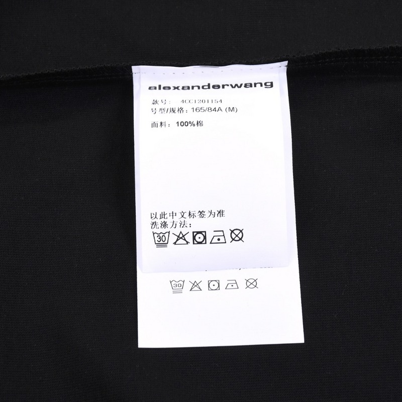 Футболка Alexander Wang Fisheye Style Lettering "Black" фото № 8