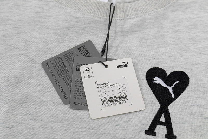 Футболка Amiri Silhouette In The Heart "Gray" фото № 4