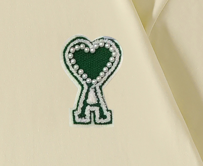 Футболка Amiri With Green Brand Logo "Cream" фото № 5