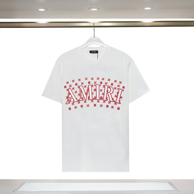 Футболка Amiri Patterned Style "White/Red" фото № 2