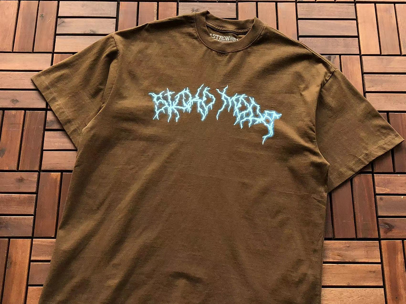 Футболка Astroworld Cities List From Tour "Brown" фото № 9