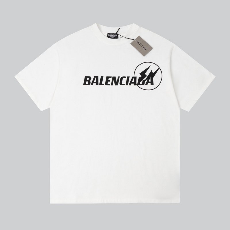 Футболка Balenciaga Lightning "White" фото № 2