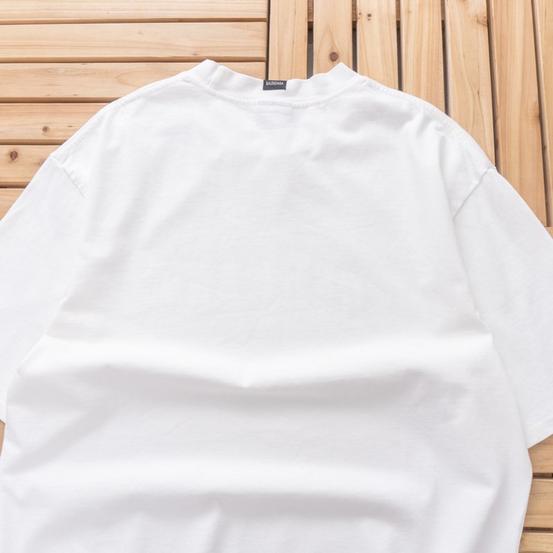 Футболка Balenciaga Inscription Many Kisses "White" фото № 8