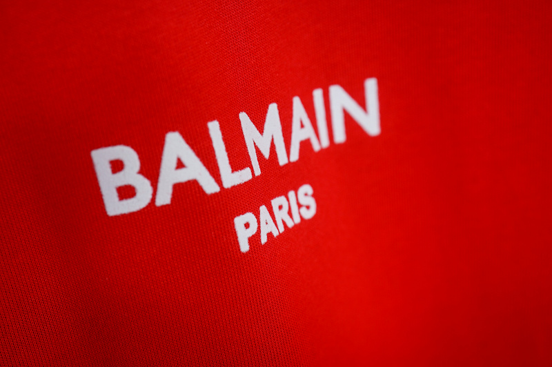 Футболка Balmain Branded "Red" фото № 3