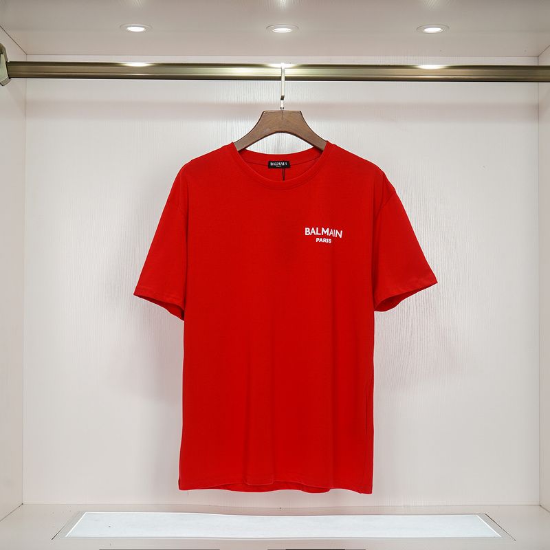 Футболка Balmain Branded "Red" фото № 5