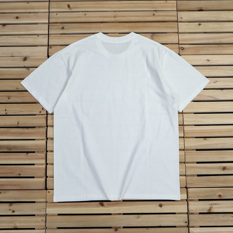 Футболка Bape Pixel Logo With Ape "White" фото № 2