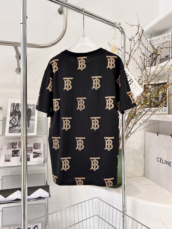 Футболка Burberry Monogram Print "Black" фото № 3