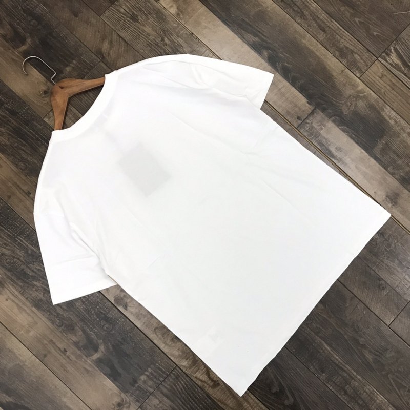 Футболка Burberry With Cage-Style Stripe "White" фото № 2