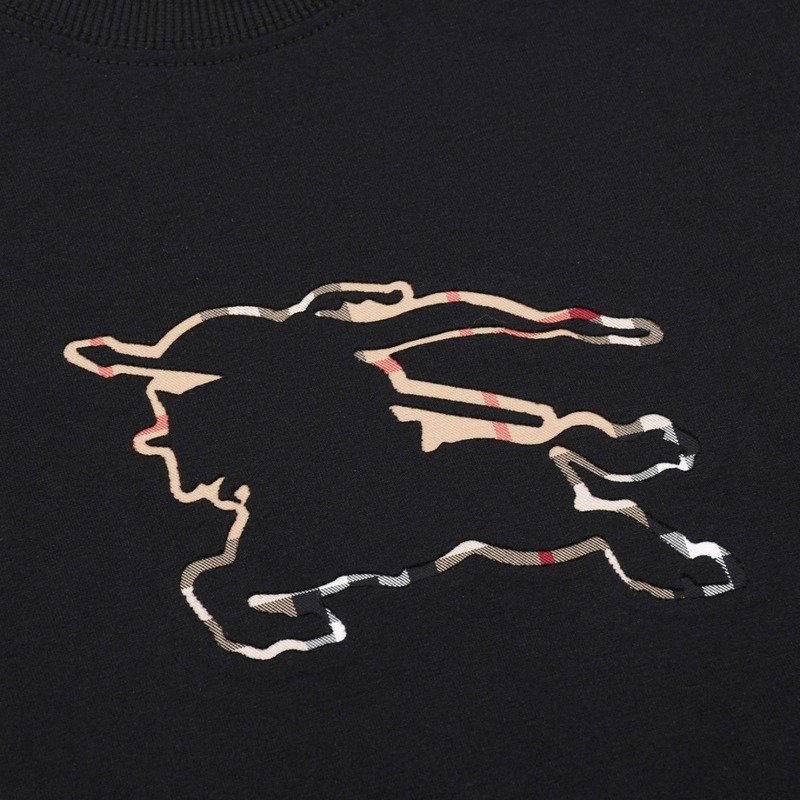 Футболка Burberry Wide With Logo "Black" фото № 4