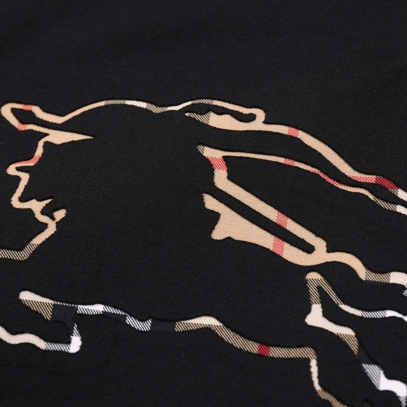 Футболка Burberry Wide With Logo "Black" фото № 8