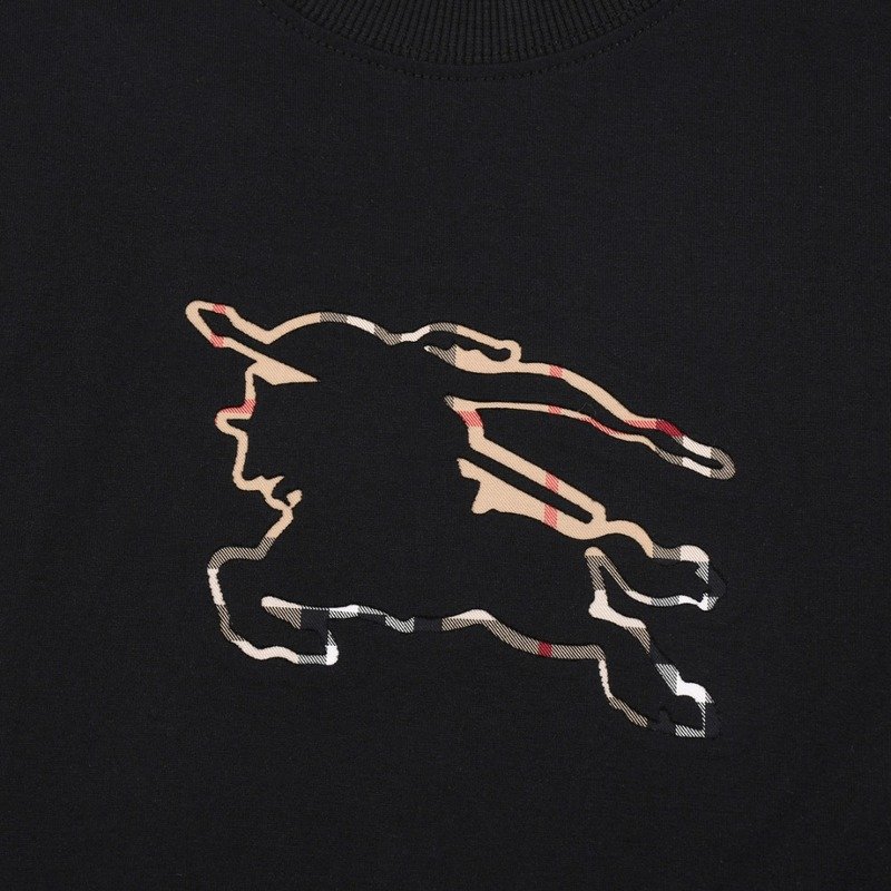 Футболка Burberry Wide With Logo "Black" фото № 7