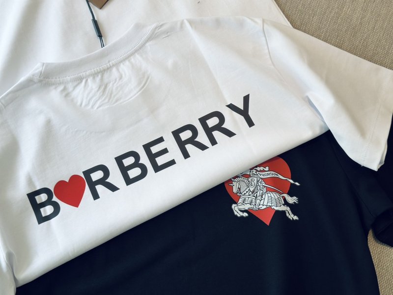 Футболка Burberry Red Heart "White" фото № 3