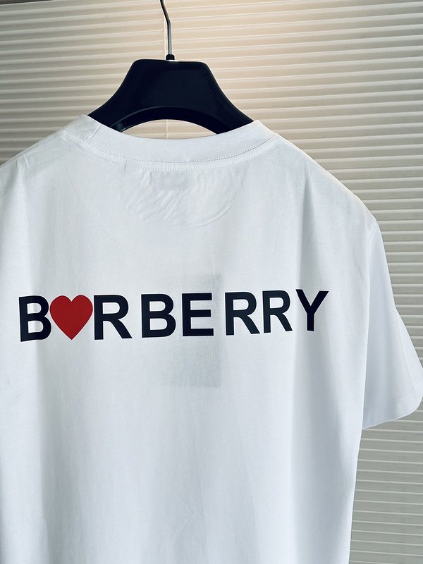 Футболка Burberry Red Heart "White" фото № 6