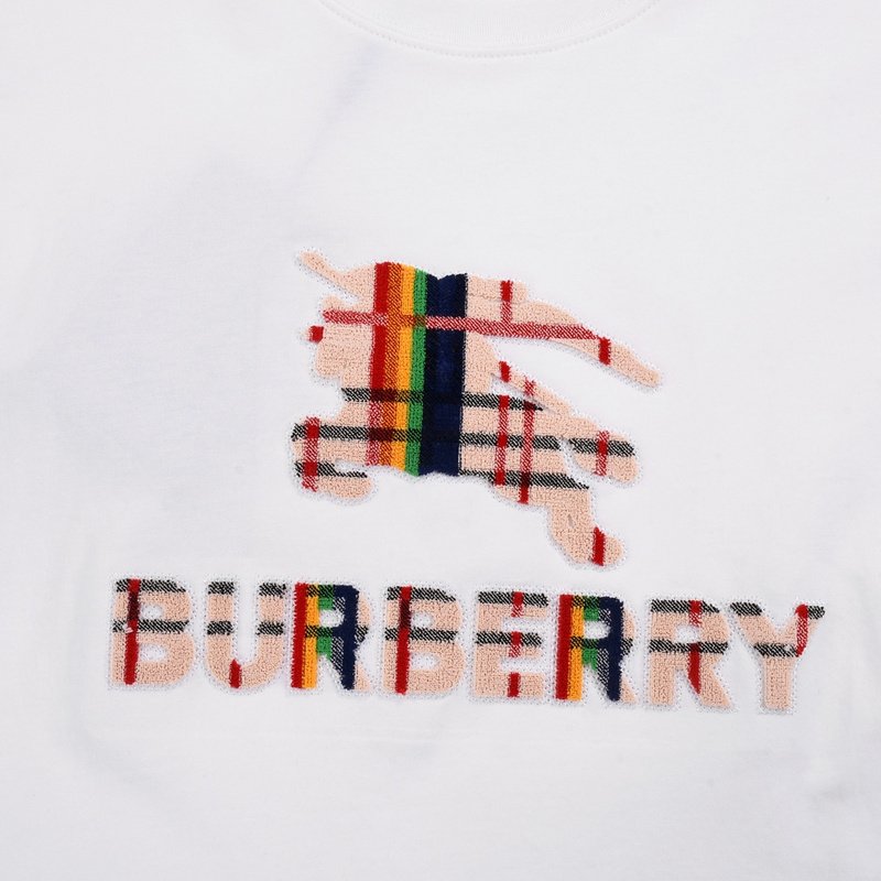 Футболка Burberry With Soft Colored Logo "White" фото № 4