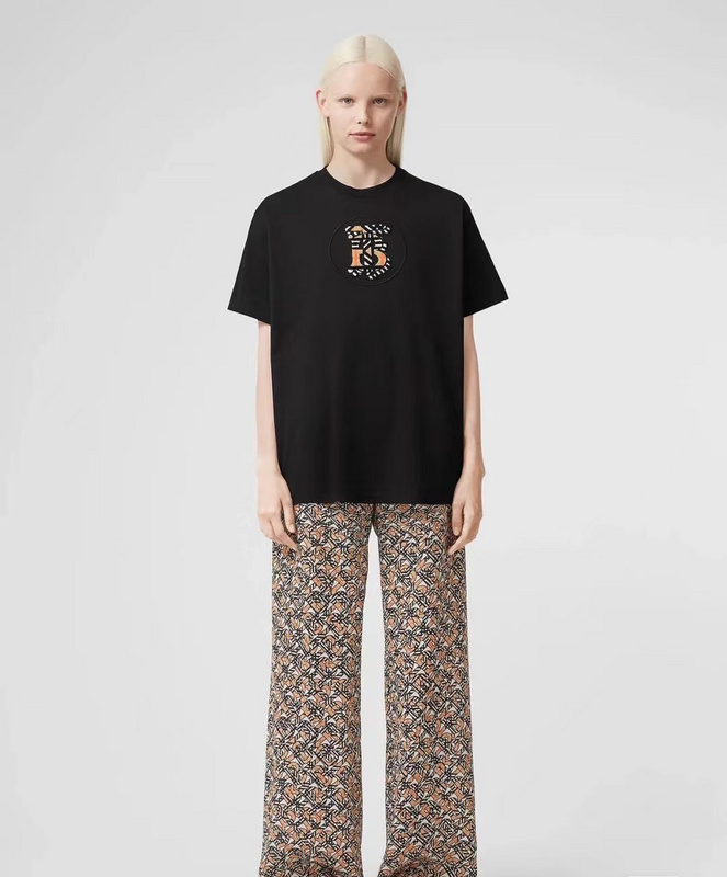 Футболка Burberry Logo In Circle "Black" фото № 3