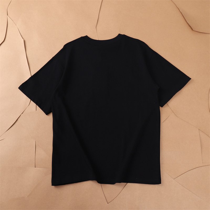 Футболка Burberry Plain With Front Logo Inscription "Black" фото № 2