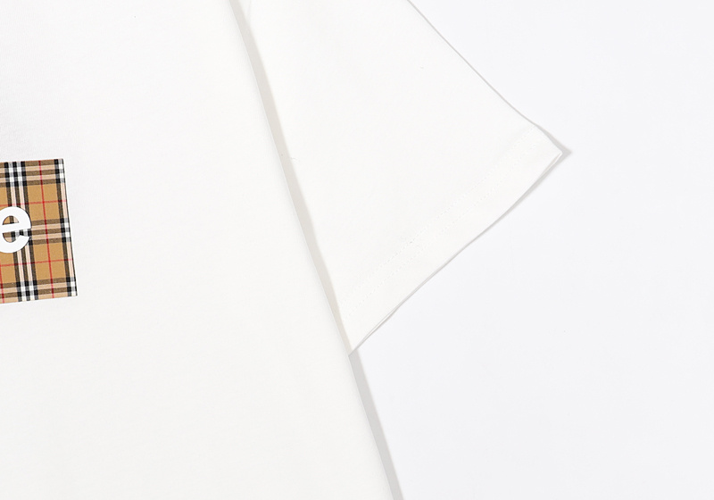 Футболка Burberry Together With Supreme "White" фото № 4