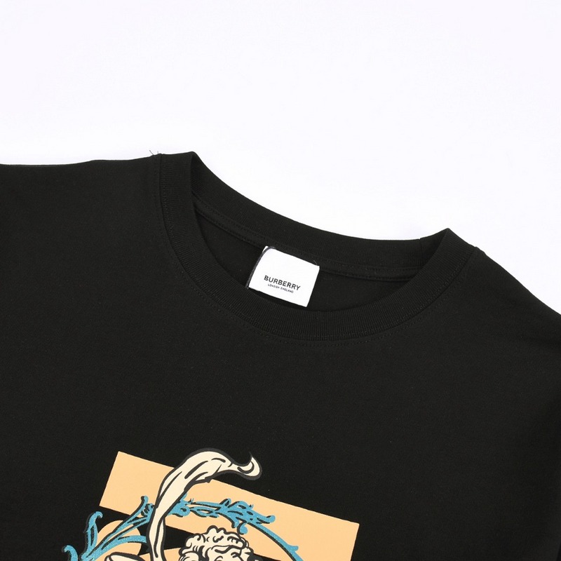 Футболка Burberry Logo With An Angel "Black" фото № 7