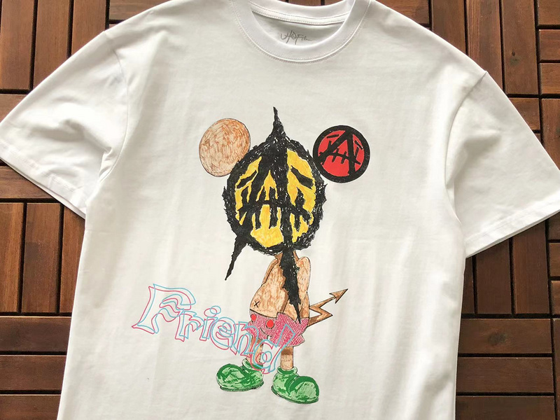 Футболка Cactus Jack Merch Image With Lettering Friend "White" фото № 8