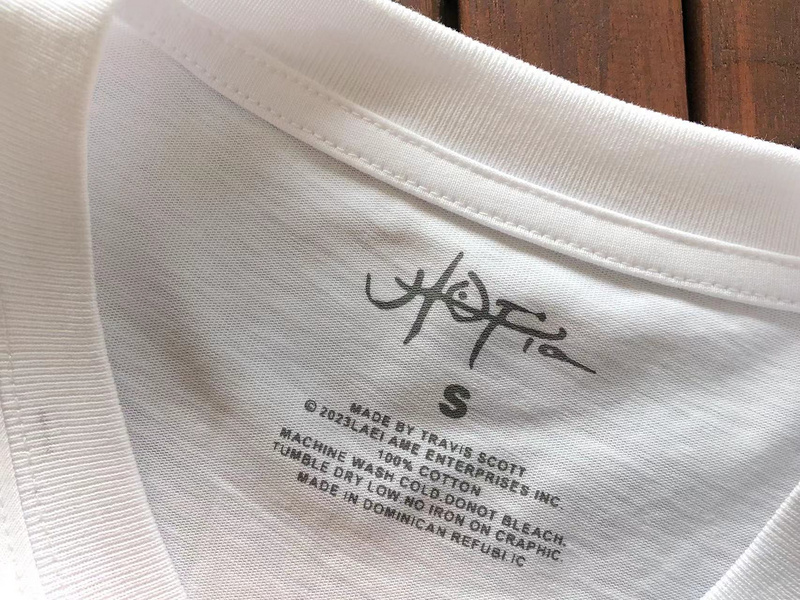 Футболка Cactus Jack Merch Face With Inscription "White" фото № 3