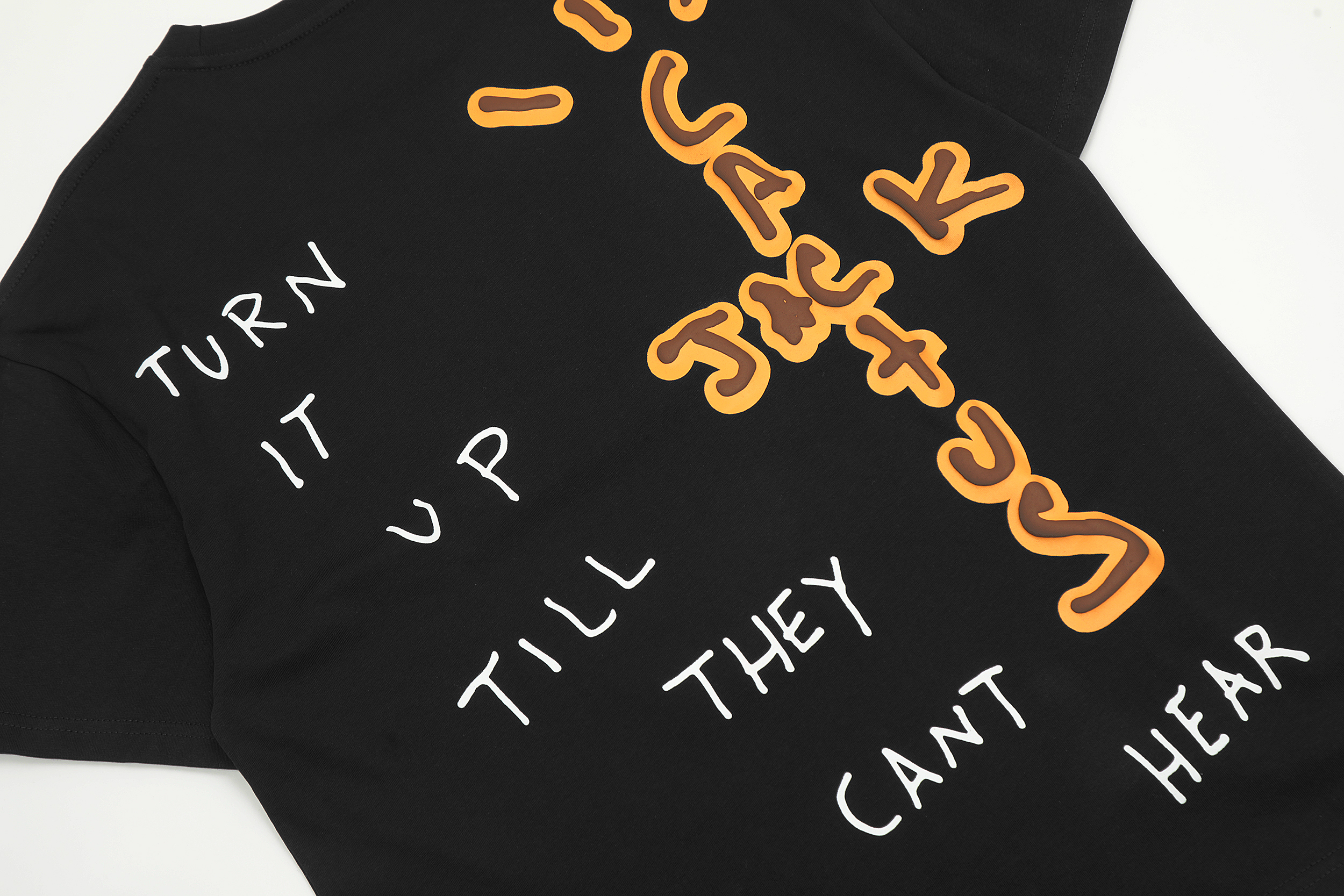 Футболка Cactus Jack Merch Turn It Up Till They Can’t Hear "Black" фото № 6