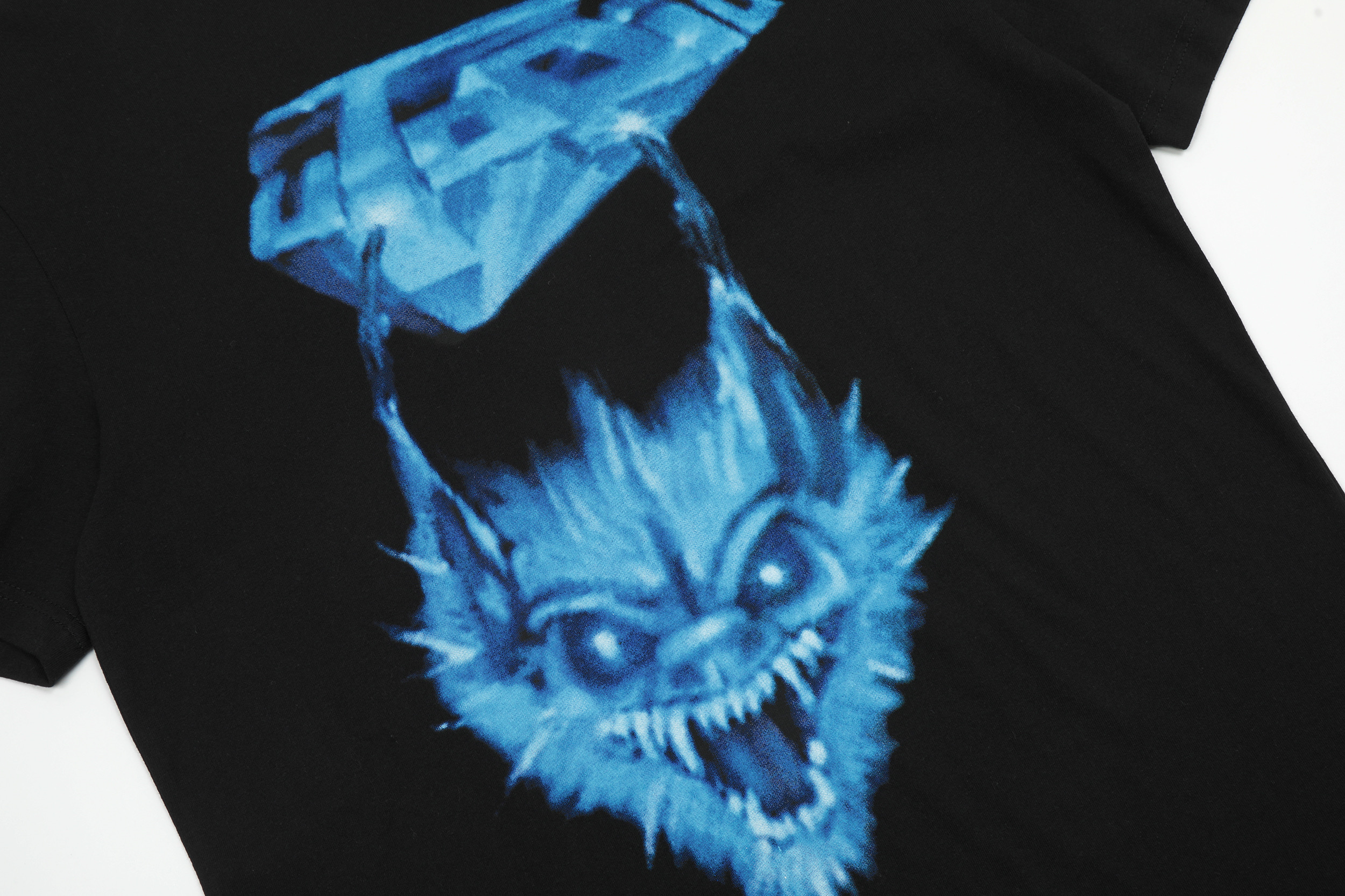 Футболка Cactus Jack Merch Utopia Blue Ice Demon Bat "Black" фото № 5
