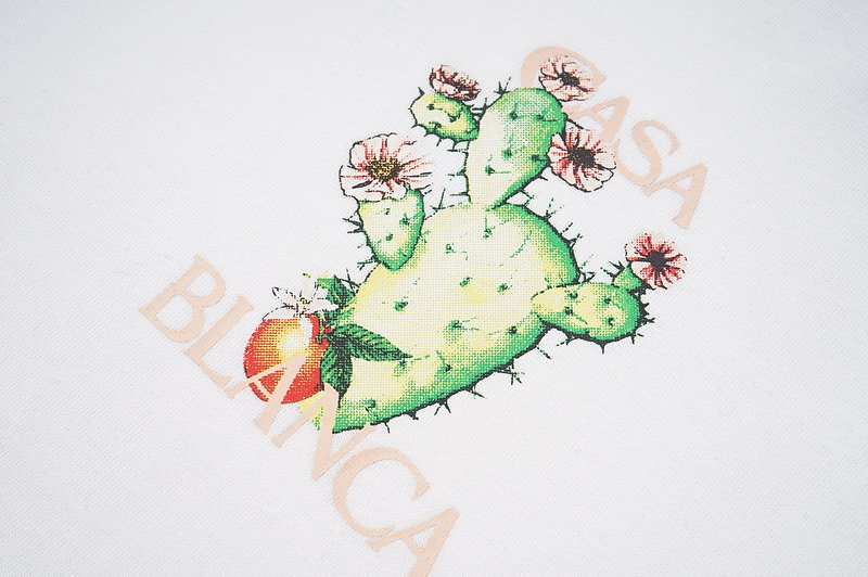Футболка Casablanca Blooming Cactus "White" фото № 2