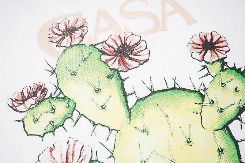 Футболка Casablanca Blooming Cactus "White" фото № 6