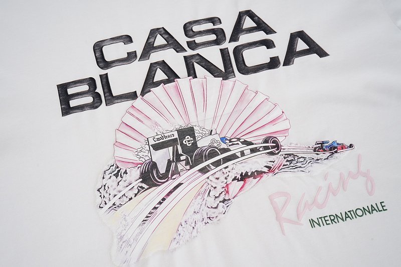 Футболка Casablanca Car On The Bridge Print "White" фото № 3