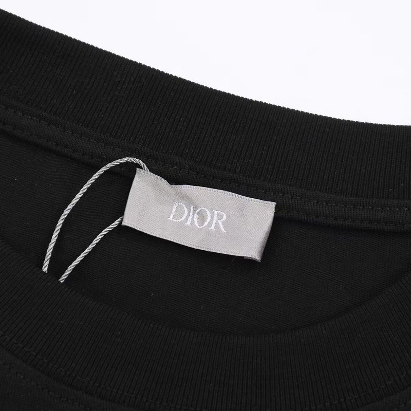 Футболка Christian Dior Dissolving Logo "Black" фото № 2