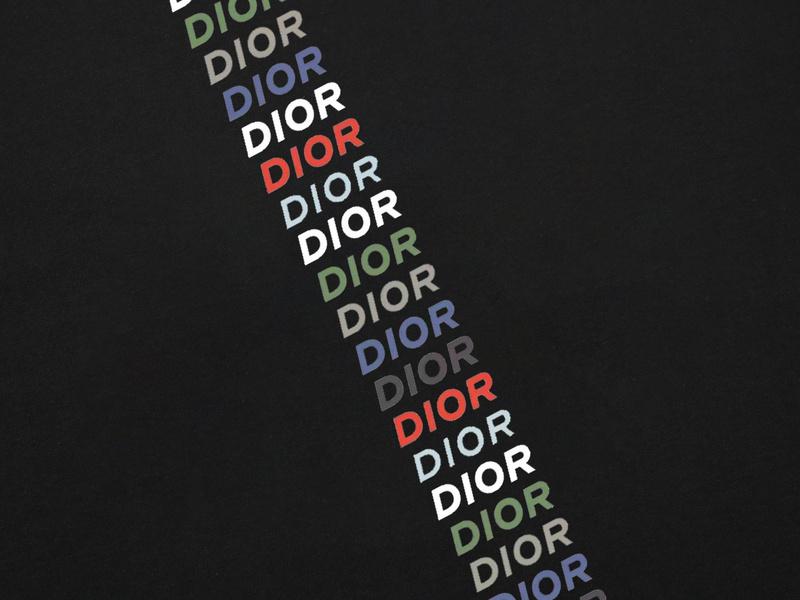 Футболка Christian Dior Colorful Logos "Black" фото № 4