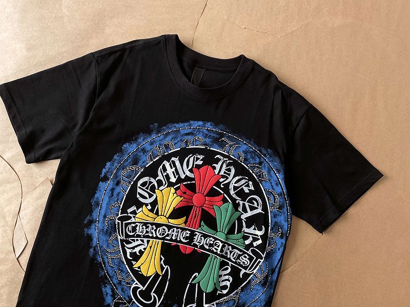 Футболка Chrome Hearts With A Bright Logo "Black" фото № 2