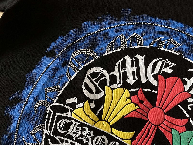 Футболка Chrome Hearts With A Bright Logo "Black" фото № 7