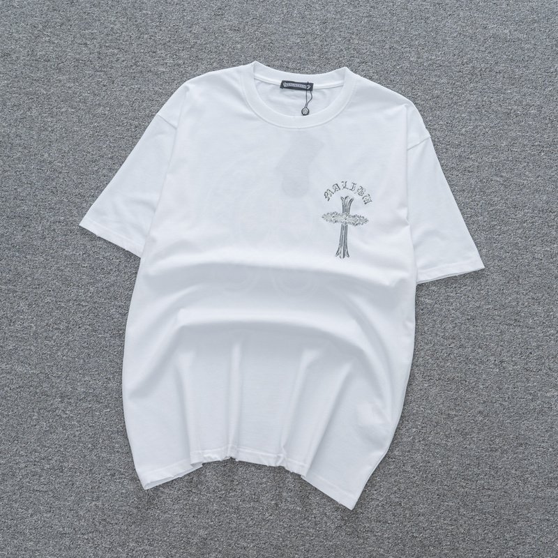 Футболка Chrome Hearts With Openwork Cross - Luminous "White" фото № 2
