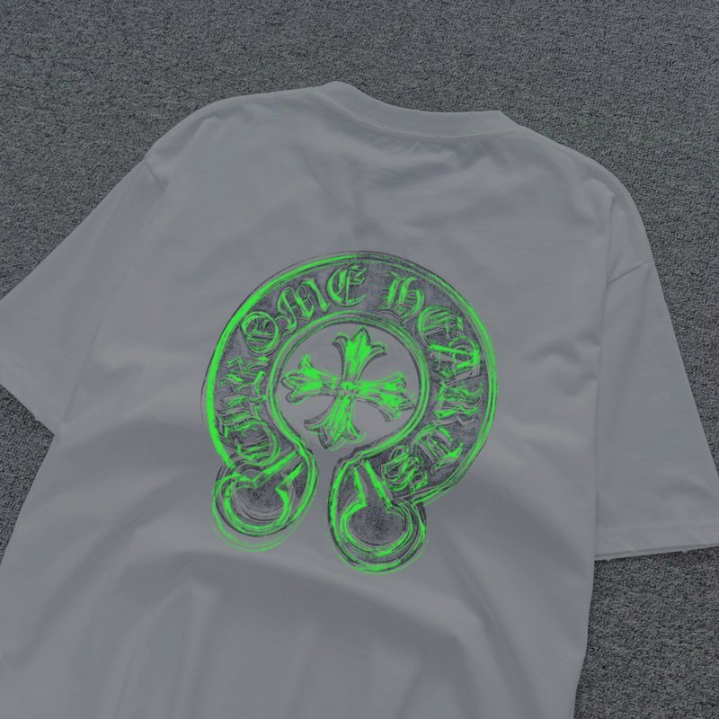 Футболка Chrome Hearts With Openwork Cross - Luminous "White" фото № 4